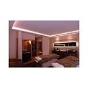 AU-01-08, flad U-Profil til 8 - 9,3 mm LED Strips, 100cm