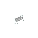 Deko-Light AU-02-10, høj U-Profil til 10 - 11,3 mm LED Strips, 100cm, anodiseret aluminium