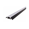  LED profile AM-01-10 flat surface profile for 10-11,3mm LED stripes, 200cm, matt brushed black - without cover