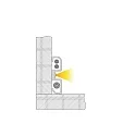 Basis Profil AM-02-10 til 10 - 11.3mm LED Strip, sølv matt, anodiseret, 200cm