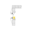 Deko-Light Deko-Light Indervæg Profil Vægvoute EL-02-12 til 12 - 13,3 LED Strips, længde: 2m, hvid mat