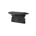 Endekappe P-ET-02-15, 30 mm, 2 stk., sort