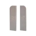 Accessories for LED profile P-AM-02-10 endcaps, 2 items, grey
