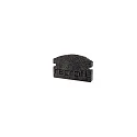 Endcaps f-AU-01-08, 14 mm, 2 items, black