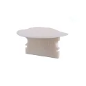 Endekappe F-ET-02-15, 30 mm, 2 stk., hvid