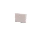 Endekappe H-AU-01-10, 16 mm, 2 stk., hvid