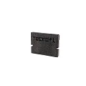 Endekappe H-AU-01-10, 16 mm, 2 stk., sort