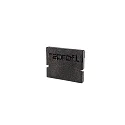 Endekappe H-AU-01-08, 14 mm, 2 stk., sort