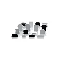  Tilbehør til LED Profil H-AU-02-05 Endekappe, 2 stk., hvid