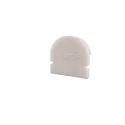 Endekappe R-AU-01-10, 16 mm, 2 stk., hvid