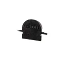 Endekappe R-ET-01-10, 25 mm, 2 stk., sort