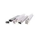 Deko-Light Accessories for LED profile cover f-01-05 flat, 100cm, misty, 40% transmission