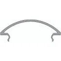 Cover R-05-25, BxH: 60,2x14,5mm, white satined, 200cm