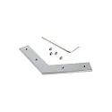 Reprofil slot møtrik / 90° samlestykke 120°, metal, naturlig, sølv