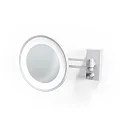Spejl med belysning BS 36 LED 3-fold IP 44, hvid mat 