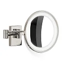 Spejl med belysning BS 40 LED 5-fold IP 44, nikkel, poleret 