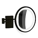 Spejl med belysning BS 40 LED 5-fold IP 44, sort mat 