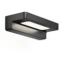 Væglampe FORM 20 LED IP44, sort mat dæmpbar