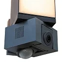 Lutec Udendørs wall luminaire CUBA med bevægelsesdetektor, med kamera, App-kontrol IP44, antracit dæmpbar