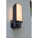 Lutec Udendørs wall luminaire CUBA med bevægelsesdetektor, med kamera, App-kontrol IP44, antracit dæmpbar