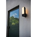 Lutec Udendørs wall luminaire CUBA med bevægelsesdetektor, med kamera, App-kontrol IP44, antracit dæmpbar
