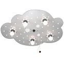Loftlampe STERNENWOLKE med afbryder E14 IP20, sølv
