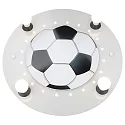 Loftlampe FUSSBALL E14 IP20, sølv