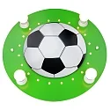 Loftlampe FUSSBALL 4-flammer E14 IP20, mørkeblå, hvid