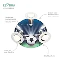 Elobra Rondell FUSSBALL-ARENA, 3x E14, grøn