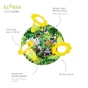 Elobra Rondell WILDNIS TIERWELT, 3x E14, grøn