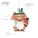 Elobra Pendant luminaire LITTLE INDIANS FUCHS FILIP, E27, orange