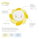 Elobra LED sun SIRI STARLIGHT SMILE BLÜTENTRÄUME, 14W, 3000-5000K, yellow