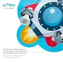 Elobra Rondell RAKETE TECHNIKWELT, 3x GU10, grå/rød 