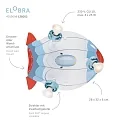 Elobra Rondell LUFTSCHIFF TECHNIKWELT, 3x GU10, blå/rød