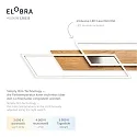 Elobra Loftlampe PANAMA XL, 2x 20W, 2200lm, egetræ natur