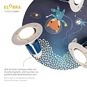 Elobra Rondell LITTLE ASTRONAUTS SPACE MISSION, 3x E14, blå