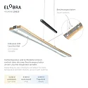Elobra LED Pendel PANAMA, 18W, 3000/4000/5000K, 1800lm, egetræ natur