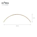 Elobra LED Pendel COLOMBIA XL, 18W, 3000/4000/5000K, 1800lm, naturlig asp ege
