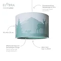 Elobra Pendant luminaire SCANDI WALD 25/40, E27, mint green