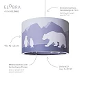 Elobra Pendant luminaire SCANDI WALD 25/40, E27, mint green