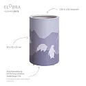 Elobra LED Table lamp SCANDI WALD 25/15, 3W, mint green