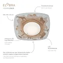 Elobra LED Loftlampe SCANDI „WALD“ LED board + 20 LED, 11W, 3000K, myntegrøn