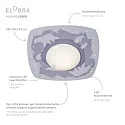 Elobra LED Loftlampe SCANDI „WALD“ LED board + 20 LED, 11W, 3000K, myntegrøn