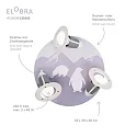 Elobra Rondell SCANDI ANTARKTIS, 3x E14, lilla