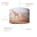 Elobra Pendant luminaire SCANDI SAVANNE 25/40, E27, orange