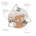 Elobra Rondell SCANDI SAVANNE, 3x E14, orange