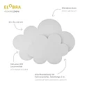Elobra LED Wall luminaire WÖLKCHEN LED WOLKENTRÄUME, 3W, white