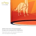 Elobra Pendel DINOS 25/40, E27, grøn