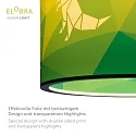 Elobra Pendel DINOS 25/40, E27, grøn