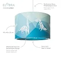 Elobra Pendel DINOS 25/40, E27, grøn